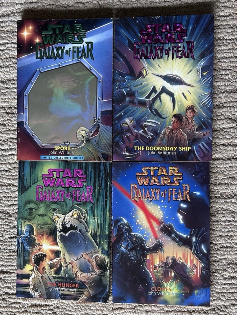 Star Wars GALAXY OF FEAR Series Lot of 4 paperback books (# 9, 10, 11, 12)